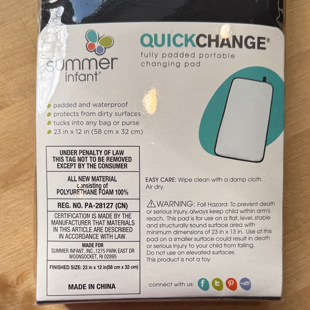 Summer Infant Quick Portable Changing Pad - Picture 2 of 2